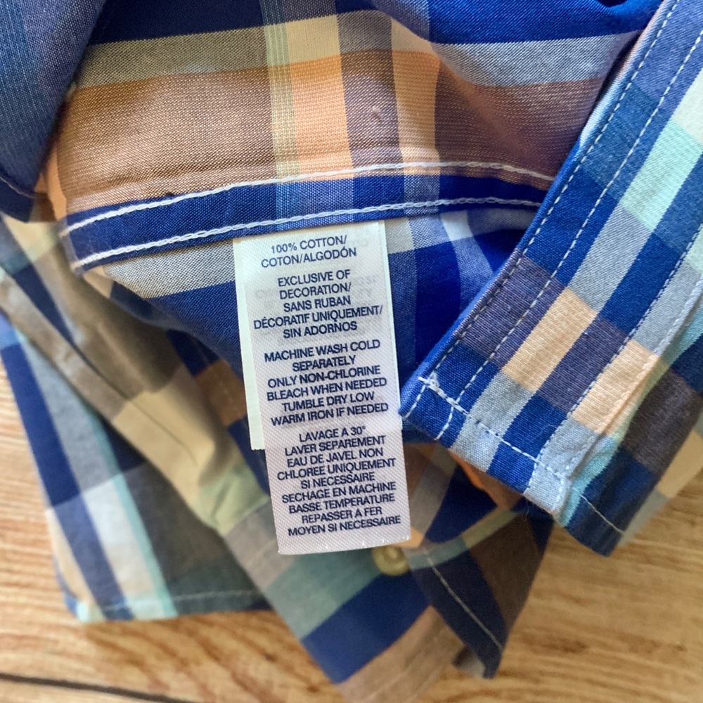 Chaps Men’s Sz LG Custom Fit Button Down - Picture 5 of 8